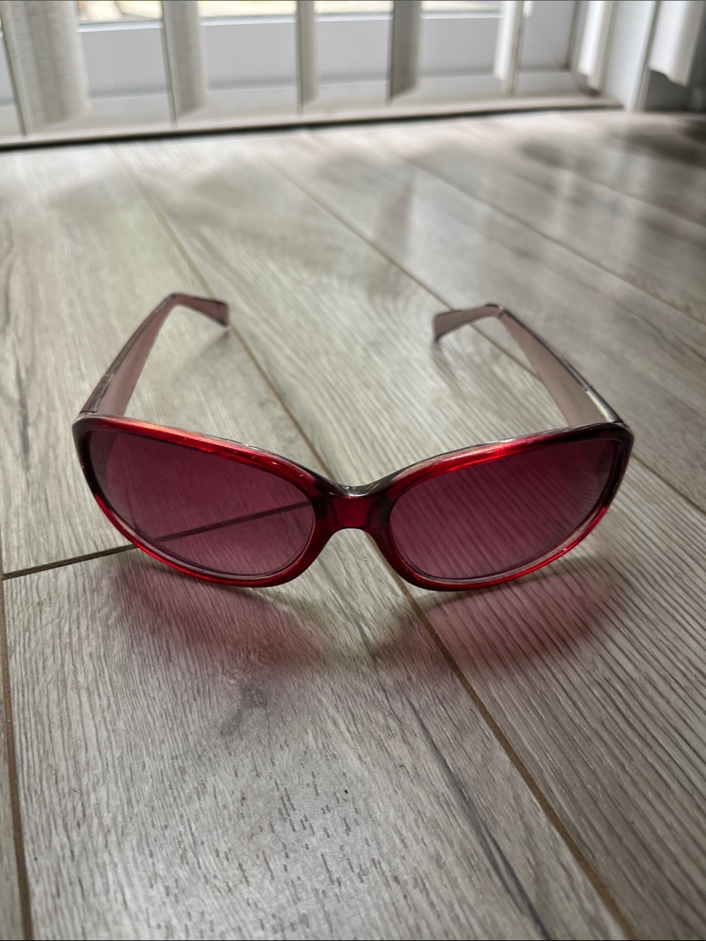 Chico's Red Women's Sunglasses with Tinted Lenses